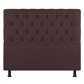 Cabeceira Cama Box Solteiro Nice 100cm Suede Marrom - Abmaza