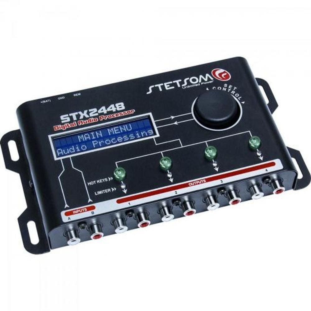 Processador De Audio Com 2 Entradas 4 Saidas Stx2448 Stetsom