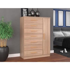 Cômoda New Mônaco 1 Porta E 7 Gavetas - Demolição Demolição