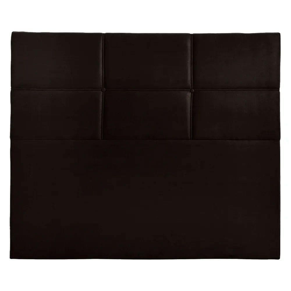 Cabeceira Milena 160cm Estofada Sintético Shop Da Cabeceira Marrom