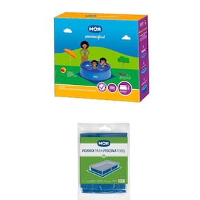 Kit Piscina Inflável 1000L + Forro 1000L  Mor