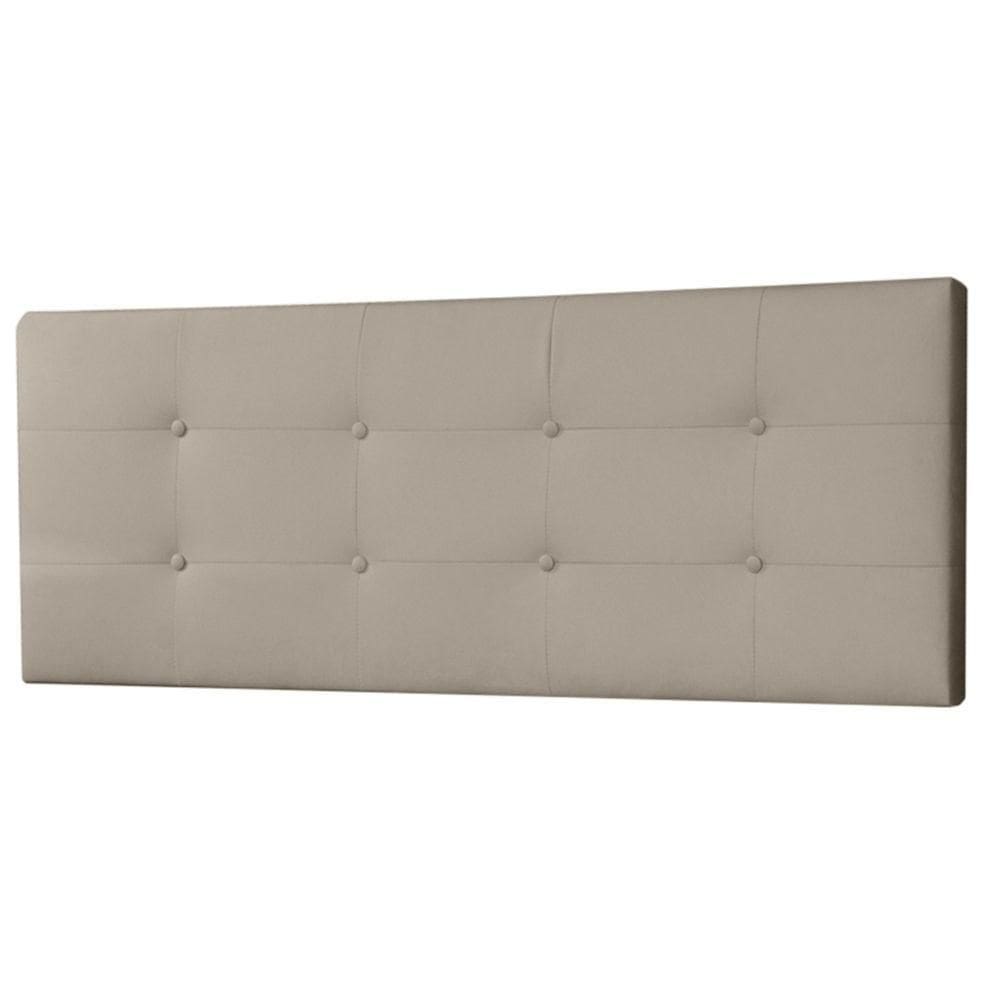 Cabeceira Painel Casal 1,40m Berlim Suede Bege