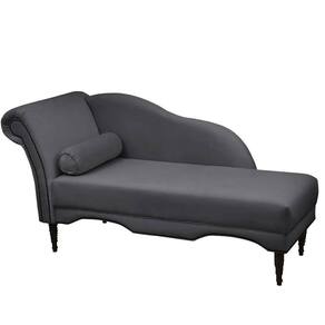 Chaise Longue Divã Copenhagen 160cm Shop Das Cabeceiras Cinza Chumbo