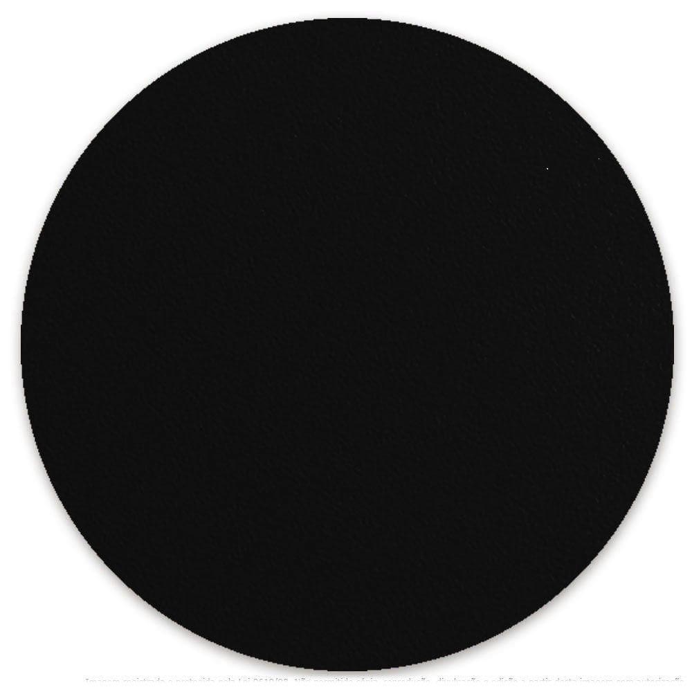 Tampo Redondo 50cm Para Mesa Mdf 15mm Preto