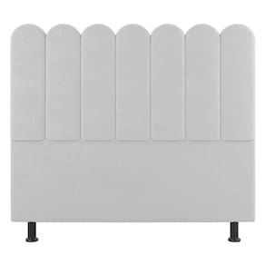 Cabeceira Cama Box Casal Queen Size Lana 160cm Sintético Branco - Abmaza