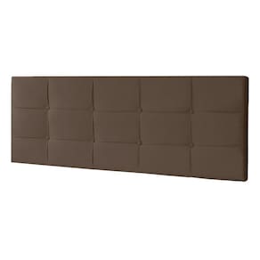 Cabeceira Painel King 1,95m Roma Suede Marrom