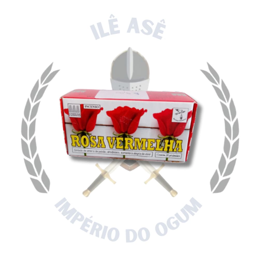 Defumador Tablete - Cx 20 Uni - Rosa Vermelha