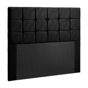 Cabeceira Cama Box Queen 1,60 Estofada Julia Veludo Preto Speciale Home Preto