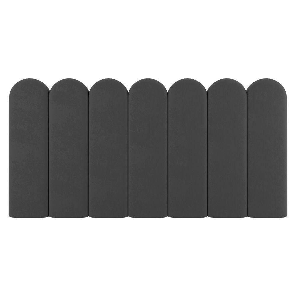 Painel Cabeceira Cama Box Solteiro Lana 90cm Linho Cinza - Abmaza