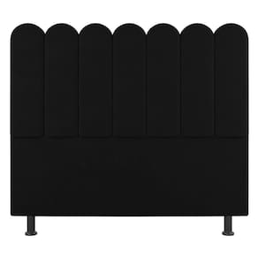 Cabeceira Cama Box Casal Queen Size Lana 160cm Linho Preto - Abmaza