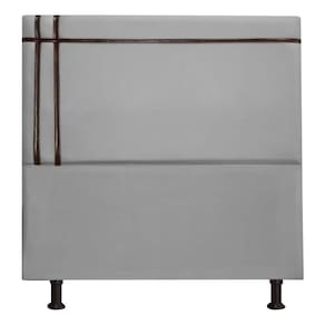 Cabeceira Royal 140cm Linho Fita Shop Das Cabeceiras Grafite