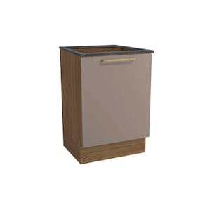 Balcão de Cozinha Botanic M629 1 Porta 60cm p/ Cooktop - Kappesberg Nogueira/Fendi/Cinzel - Kappesberg