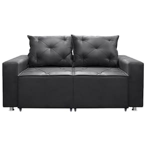 Sofá 2 Lugares Retrátil E Reclinável Bariloche 1.80cm C/ Molas - Suede Chumbo