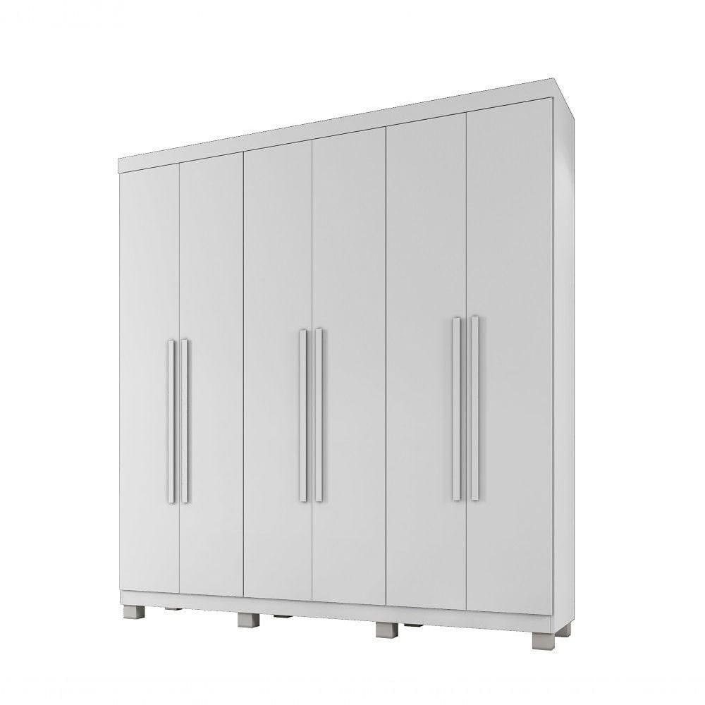 Roupeiro Milão 6 Portas 3 Gavetas Benetil Branco