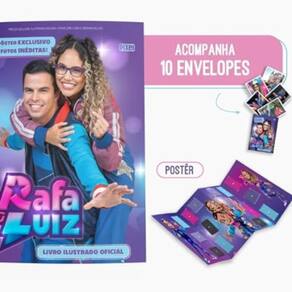 Álbum oficial Rafa & Luiz + 10 envelopes de figurinhas