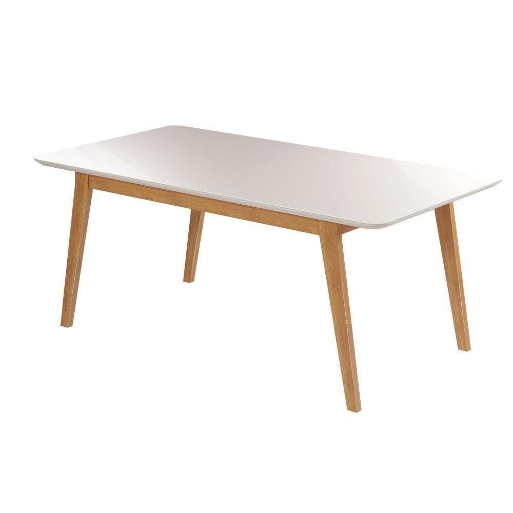 Mesa De Jantar Elegance Jcm Movelaria Off White 1,80 M
