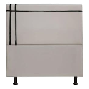 Cabeceira Royal 140cm Linho Fita Preta Shop Das Cabeceiras Carvalho