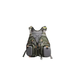 Colete de caça ou pesca com mochila e colete salva-vidas