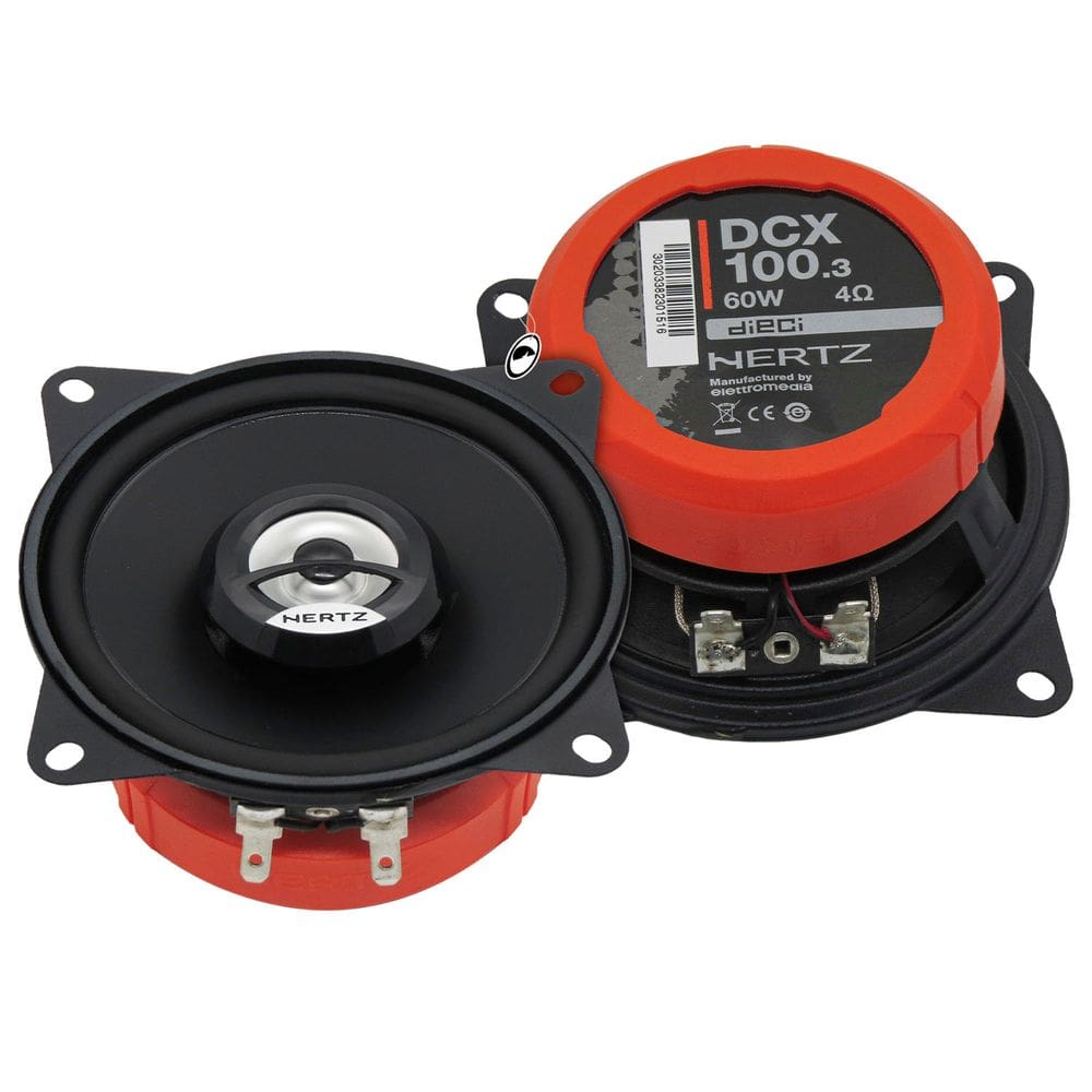 Par Alto Falante Coaxial Hertz DCX 100.3 4" 60W Som Qualidade