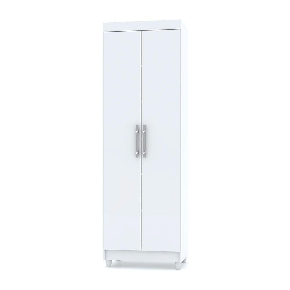 Armário Multiuso Lavanderia 02 Portas Aline Branco - Pallazio