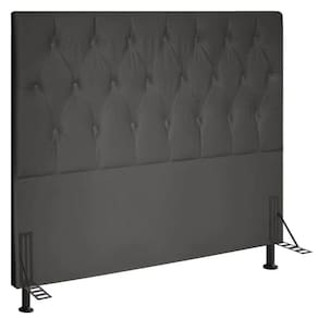 Cabeceira King 1,95m Estocolmo Suede Grafite - Pallazio
