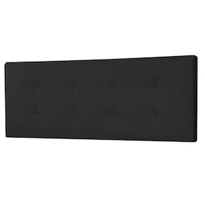 Cabeceira Painel Solteiro 0,90m Berlim Suede Preto