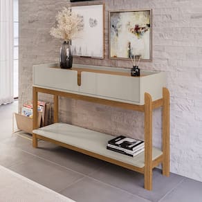 Aparador 02 Gavetas Lizz Off White Cedro Casa D