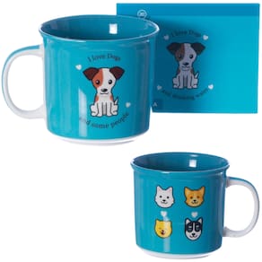 Caneca I Love Dogs Cachorro Cachorrinho Cerâmica 350ml + Caixa Presente