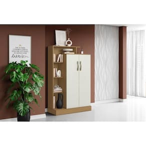Armário Multiuso Com 2 Portas Florença Atacama Off White - Aramóveis