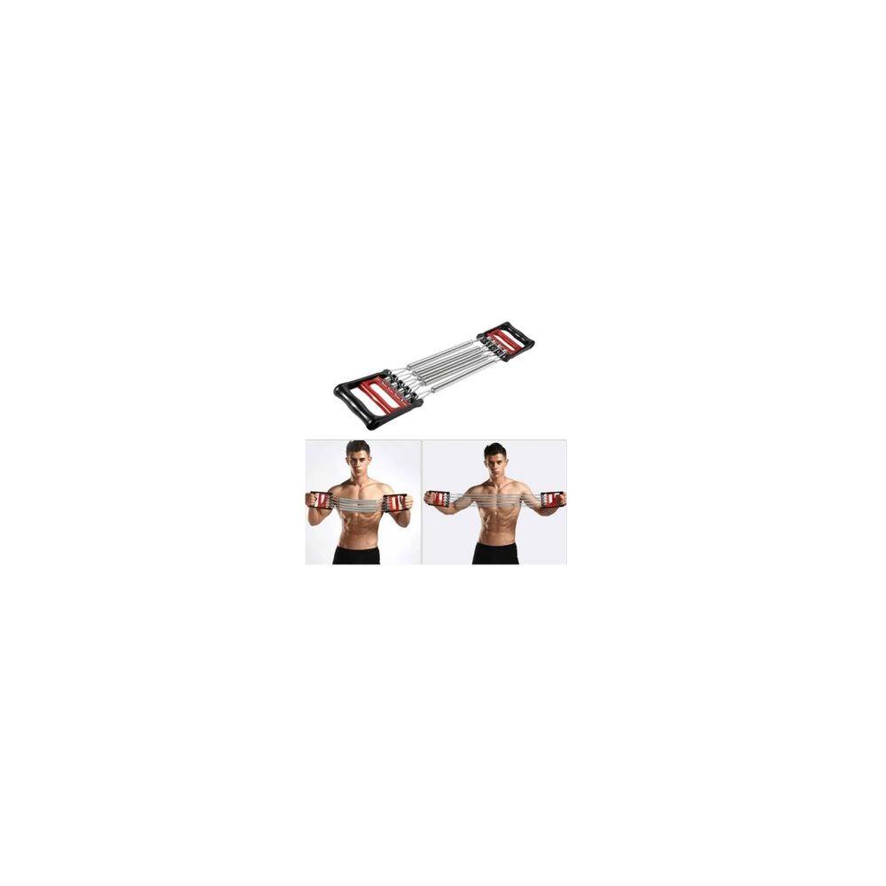 Extensor de peito e braços Fitness com alças, 5 molas