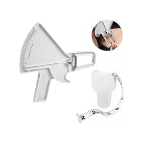 Adipômetro com calibre de gordura corporal e fita métrica