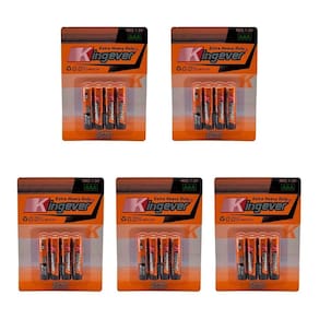 Bateria Kingever AAA 1.5V, pacote com 20 unidades