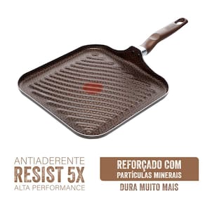 Grill Quadrado Rochedo Expert Chocolate 27cm