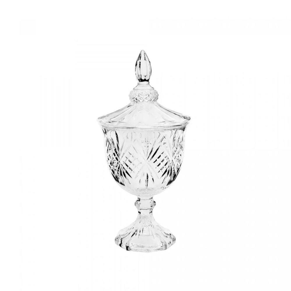 Potiche de Cristal com Pé Dublin 11,5cm x 24,5cm - Lyor