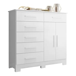 Cômoda Xangai 2 Portas e 6 Gavetas - Móveis Albatroz