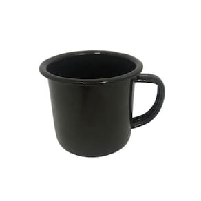 Dupla de Canecas Mimo ECN6BK 6 cm Ferro Esmaltado Preto