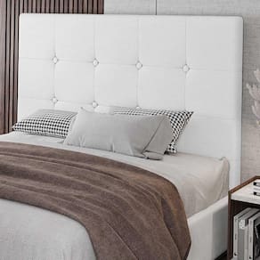 Cabeceira Cama Box Casal Queen Size Luana 160cm Sintético Branco - Abmaza