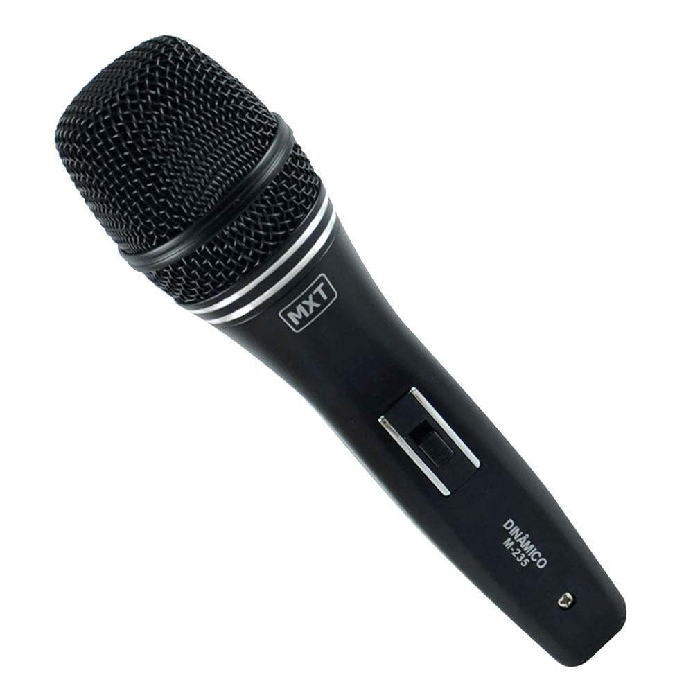Microfone Dinamico Com Fio M-235 Profissional - Cabo 3 Metros - O.D.5.0 Mm