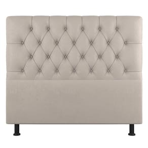 Cabeceira Cama Box Solteiro Nice 100cm Suede Bege - Abmaza