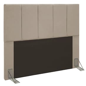 Cabeceira Casal 1,40m Genebra Suede - Pallazio Cor Bege