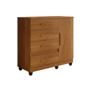 Cômoda New Florença 1 Porta 4 Gavetas Em Mdp Benetil Móveis Cinamomo