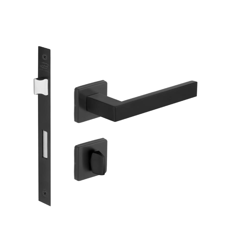 Fechadura Banheiro Hato 2 Preta Imab Preto