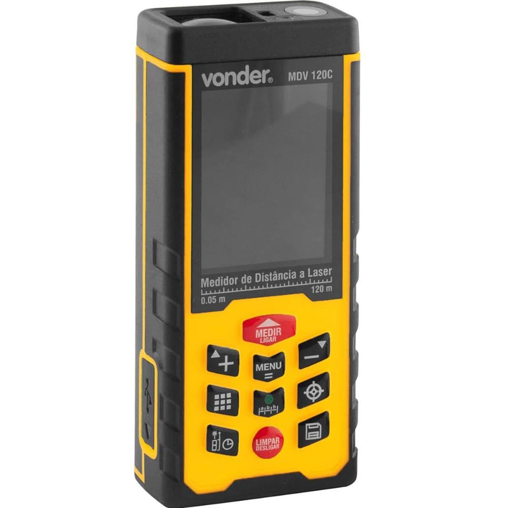 Medidor de Distância a Laser 120m MDV120C Vonder Trena Eletrônica com Câmera Acoplada