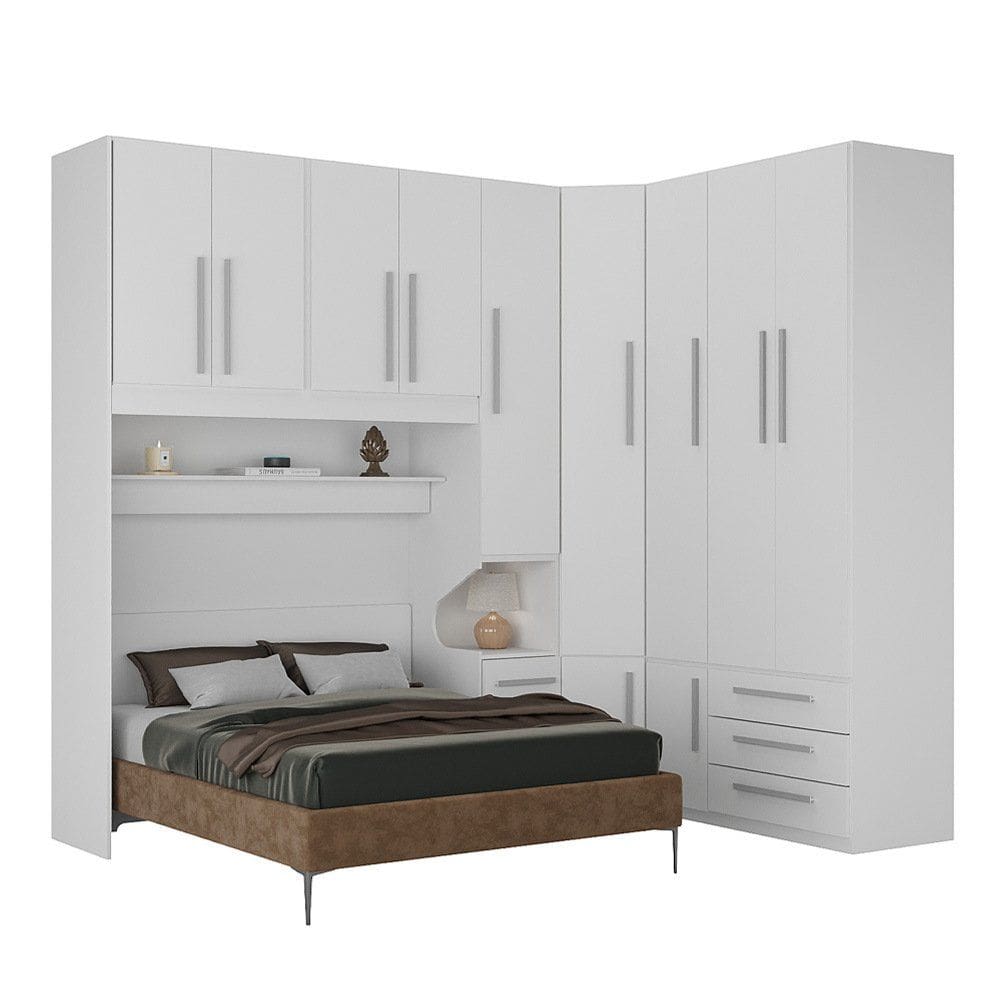 Dormitório Queen Size 1218 Direito Branco