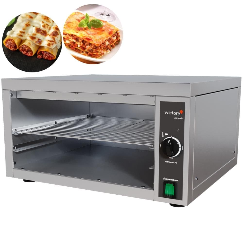Forno Gratinador Salamandra 31 Litros Elétrico Inox Ws-35 Wictory