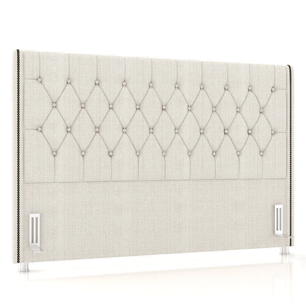 Cabeceira Cama Box Solteirão 98cm Florenza P02 Linho Creme - Mpozenato