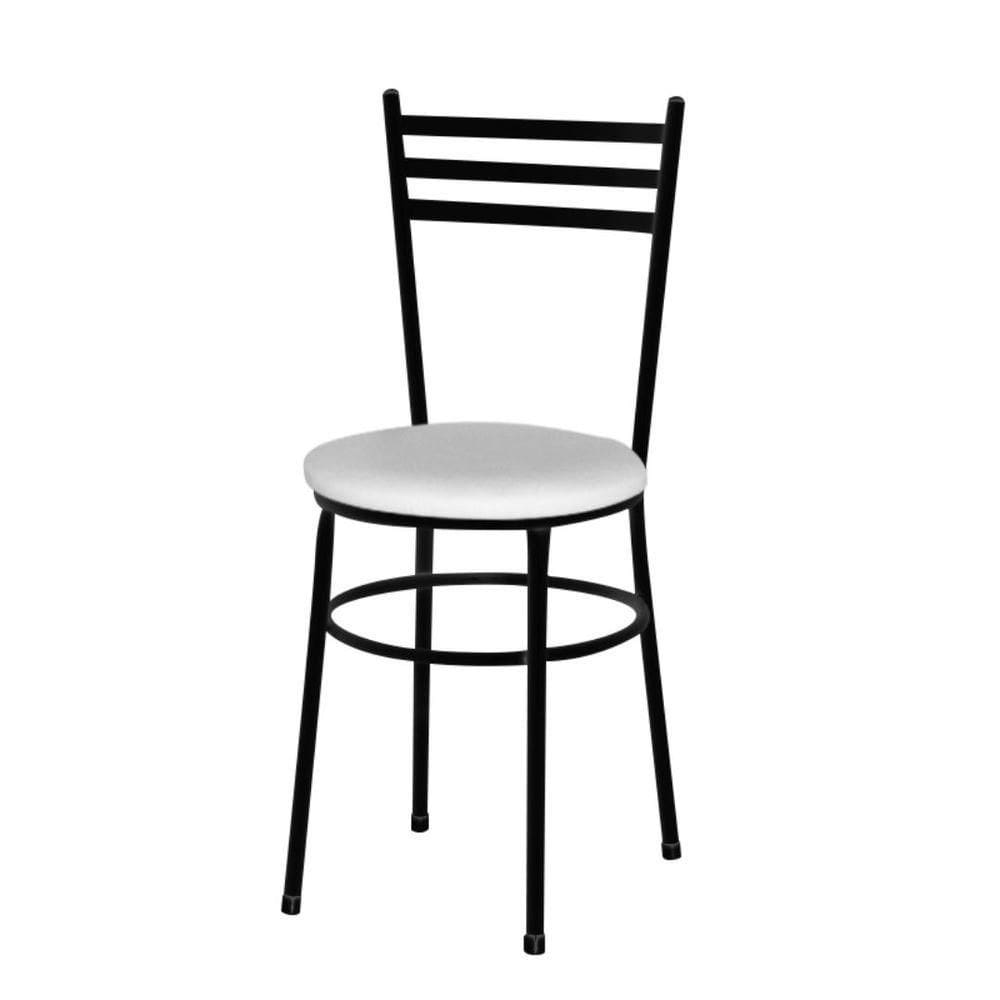 Cadeira Para Mesa Epoxi Preta Cor:branco