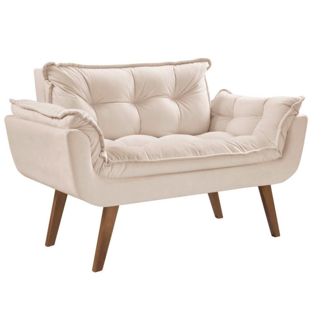 Poltrona Namoradeira 2 Lugares Opalla Dsalla Suede