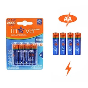 Pilhas Alcalinas AA 4 Unidades