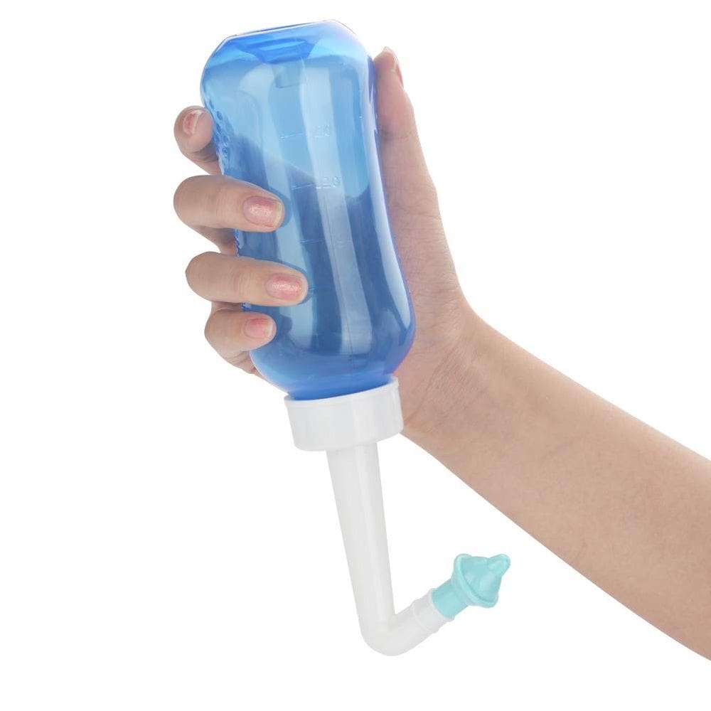 Frasco de enxágue nasal Dioche Sinus Rinse 300mL com 2 cabeças de lavagem
